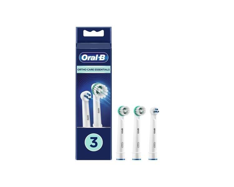 Oral-B Ortho Care Essentials Electric Toothbrush Replacement Heads White