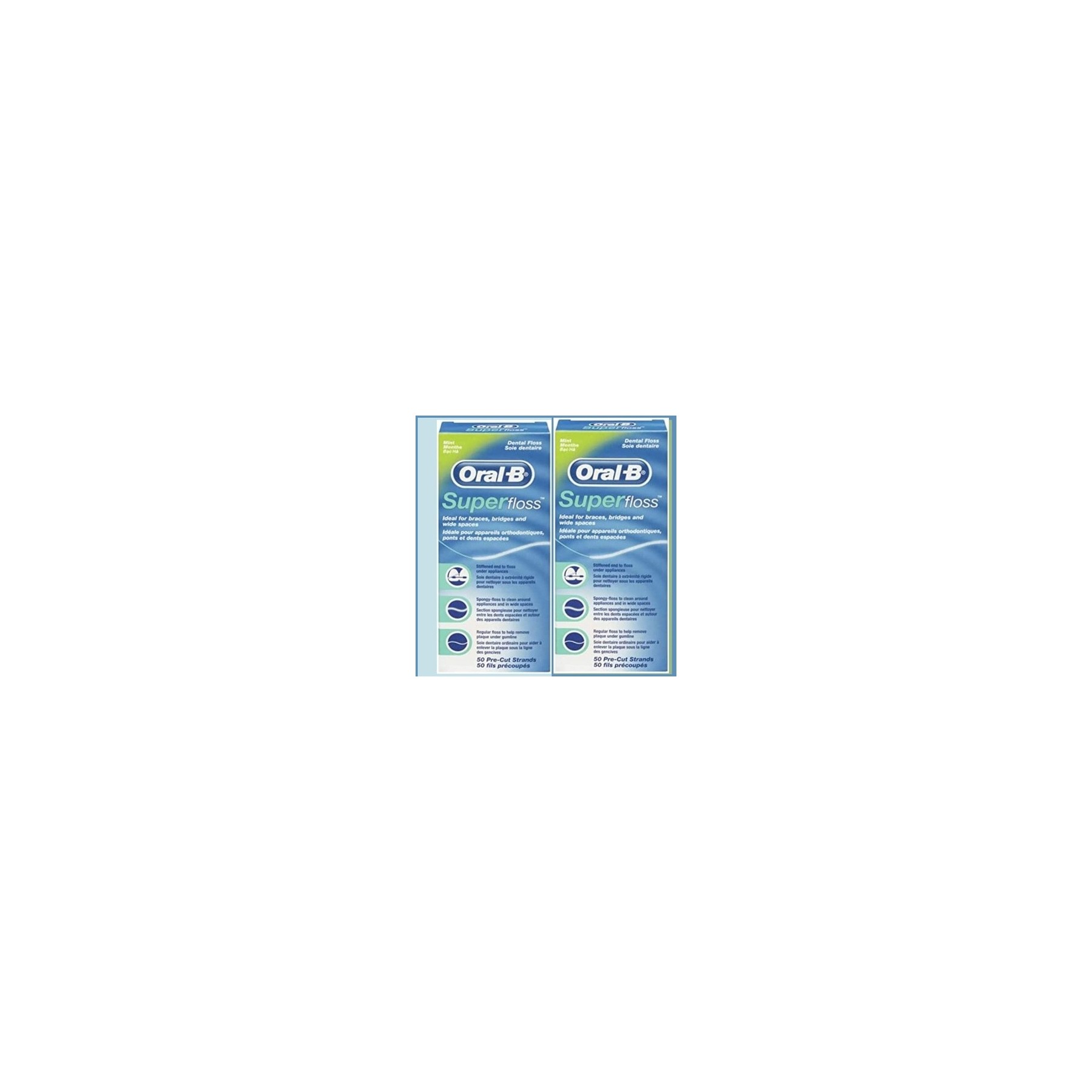 Oral-B Superfloss Dental Floss 50 Threads 50 Pieces