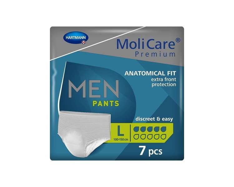 MoliCare Premium Men Pants for Incontinence 5 Drops Size L 7 Pieces