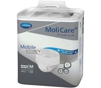 MoliCare Premium Mobile Disposable Underpants for Women and Men with Incontinence Size M 14 Pack