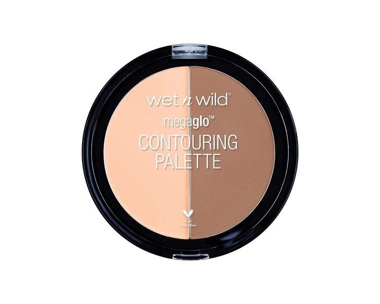 Wet 'n' Wild MegaGlo Contouring Palette Contouring Powder Duo for a Flawlessly Sculpted Face Dulce De Leche
