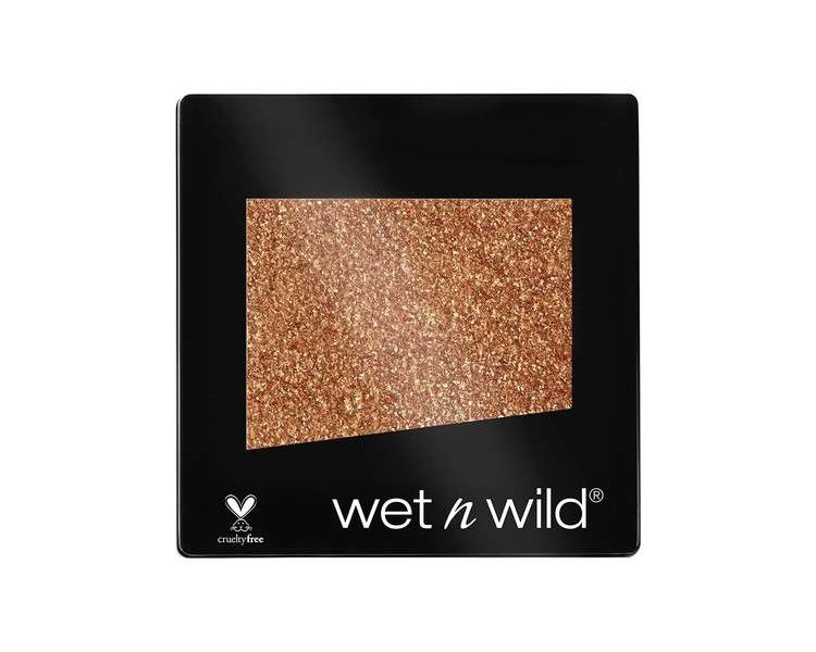 Wet 'n' Wild Color Icon Glitter Single Eyeshadow Hydrating Formula Silky Texture Professional Makeup Brass One Size