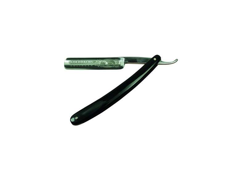 GOLDDACHS Carbon Steel Razor with Plastic Grips and Logo