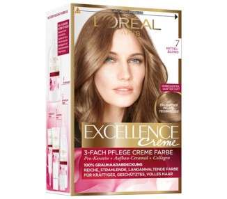 L'Oréal Paris Excellence Creme Hair Color 7 Medium Blonde
