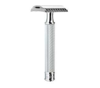 MÜHLE TRADITIONAL R41 Double Edge Safety Razor Open Comb for Men - Perfect for Every Day Use Barbershop Quality Close Smooth Shave Chrome