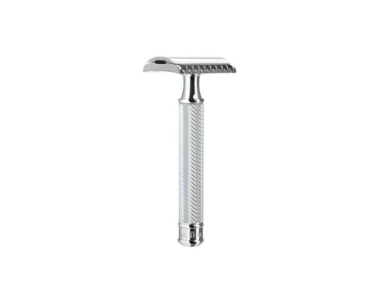 MÜHLE TRADITIONAL R41 Double Edge Safety Razor Open Comb for Men - Perfect for Every Day Use Barbershop Quality Close Smooth Shave Chrome