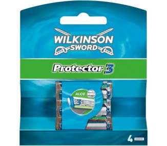 Wilkinson Sword Protector 3 Blades 4 Count - Pack of 4