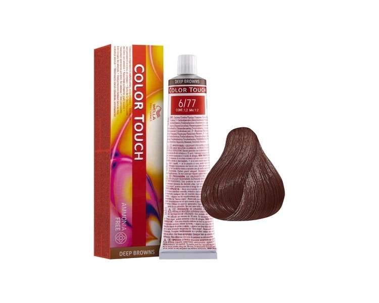 Wella Professionals Color Touch Semipermanent Haircolor Number 6/77 - Dark Brown Intense Blonde 60ml