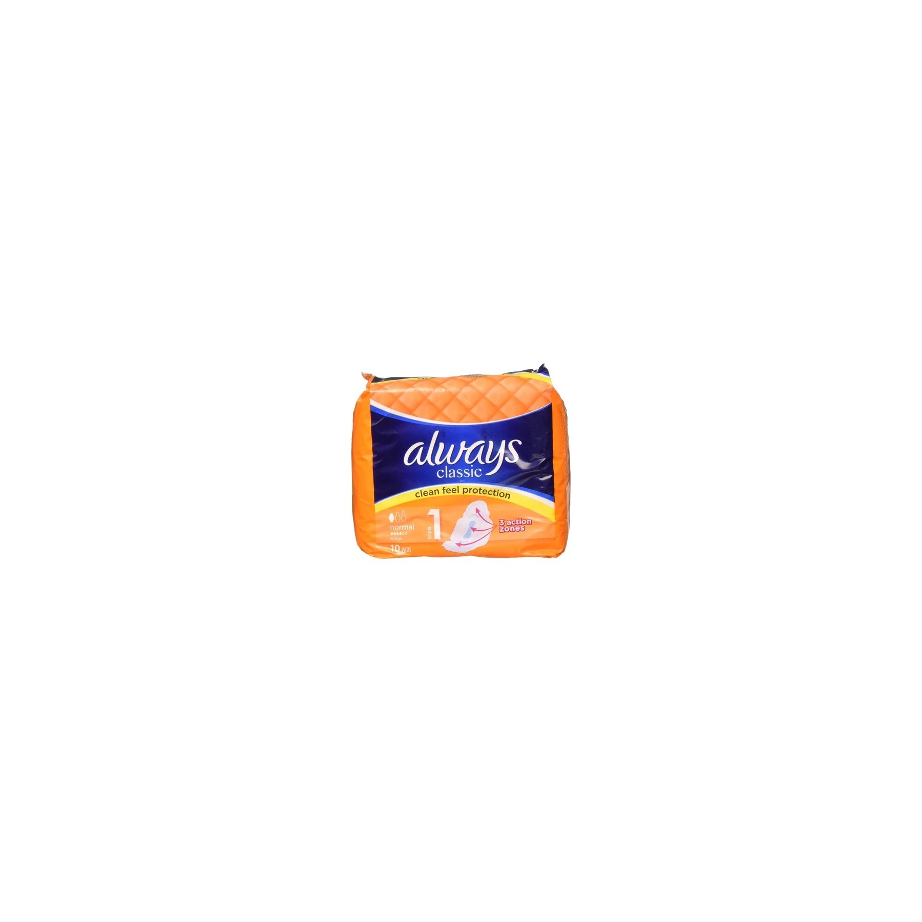 Always Classic Sanitary Towels Normal Wings 10 Count