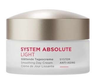 Annemarie Borlind System Absolute Smoothing Day Cream Light 50ml - Activates Collagen and Elastin Production - Ideal Makeup Base with Creamy-Light Texture