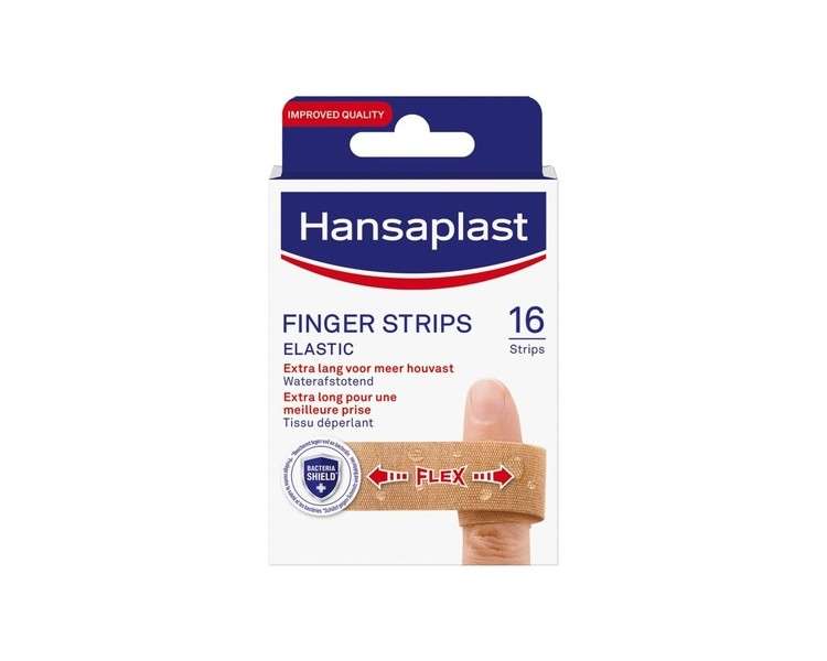 Hansaplast Elastic Textile Plasters for Fingers 16 Strips