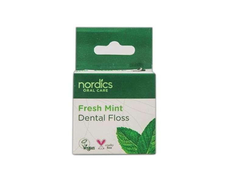 Nordics Organic Care Eco Dental Floss Made from Corn Starch with Fresh Mint 15g