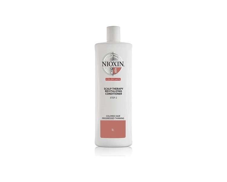Nioxin 3-Part System 4 Colored Hair with Progressed Thinning Hair Treatment Scalp Therapy Hair Thickening Treatment Conditioner 1000ml