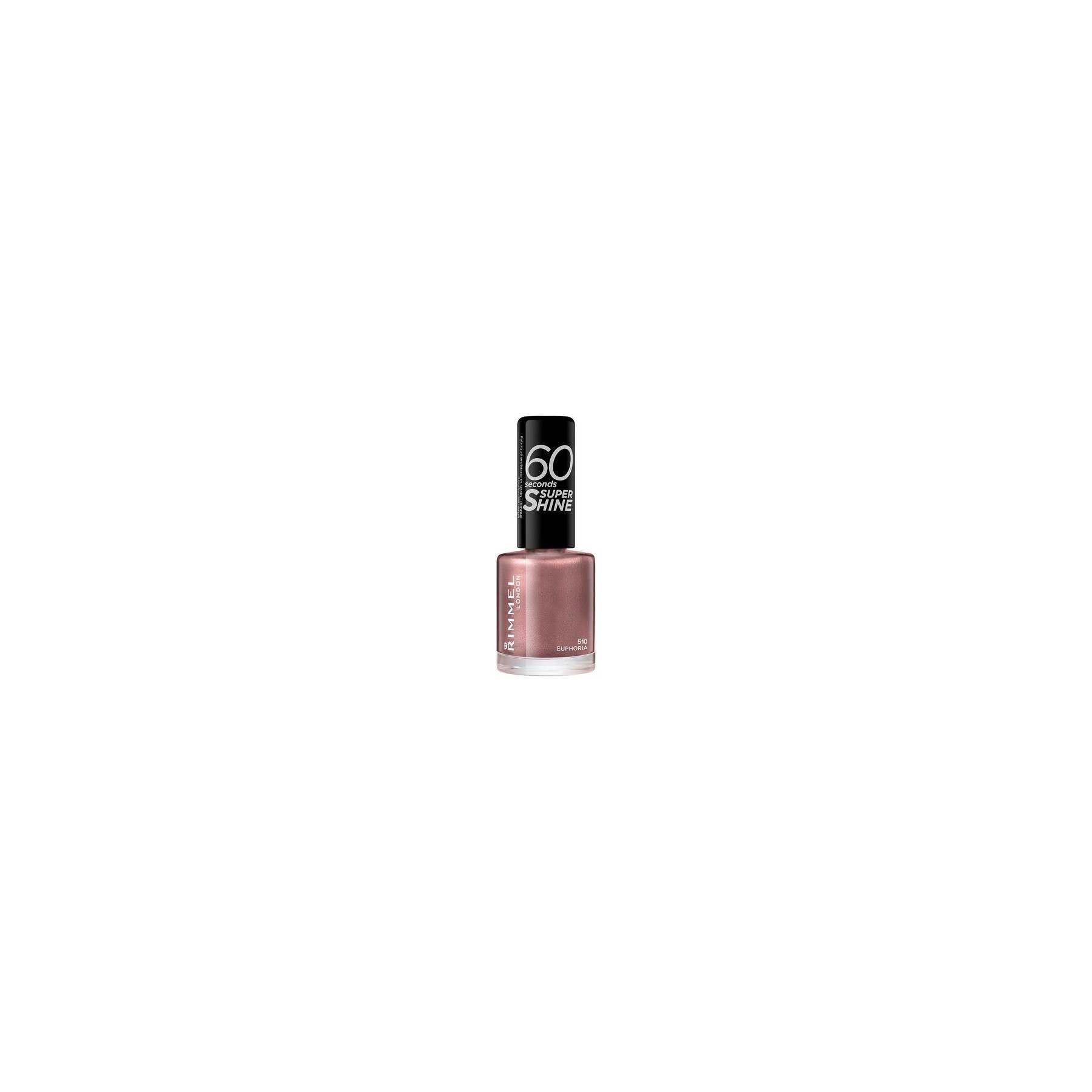 Rimmel 60 Seconds Super Shine Nail Polish 8ml Euphoria Nude/Shimmer