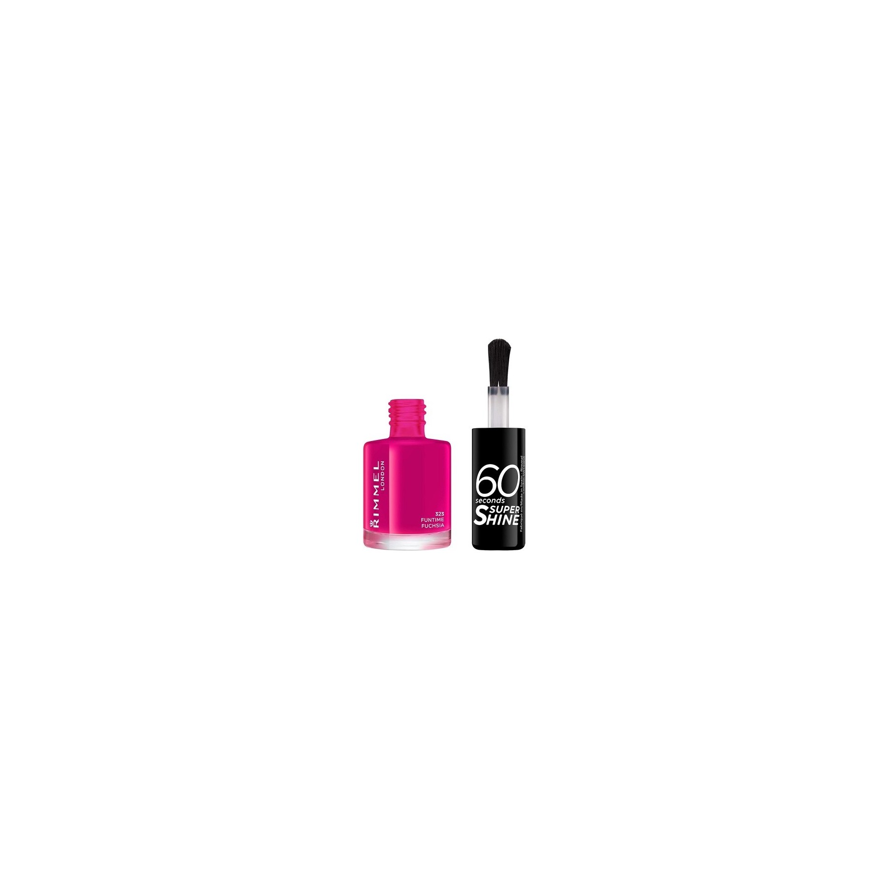 Rimmel 60 Seconds Super Shine Nail Polish 8ml Funtime Fuchsia