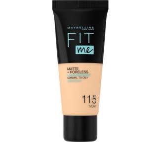 Maybelline Fit Me Foundation Matte & Poreless Full Coverage Blendable for Normal to Oily Skin 30ml
