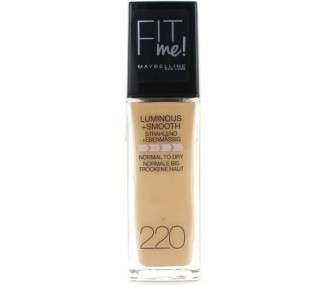 Maybelline Fit Me Luminous & Smooth Foundation 220 Natural Beige 30ml