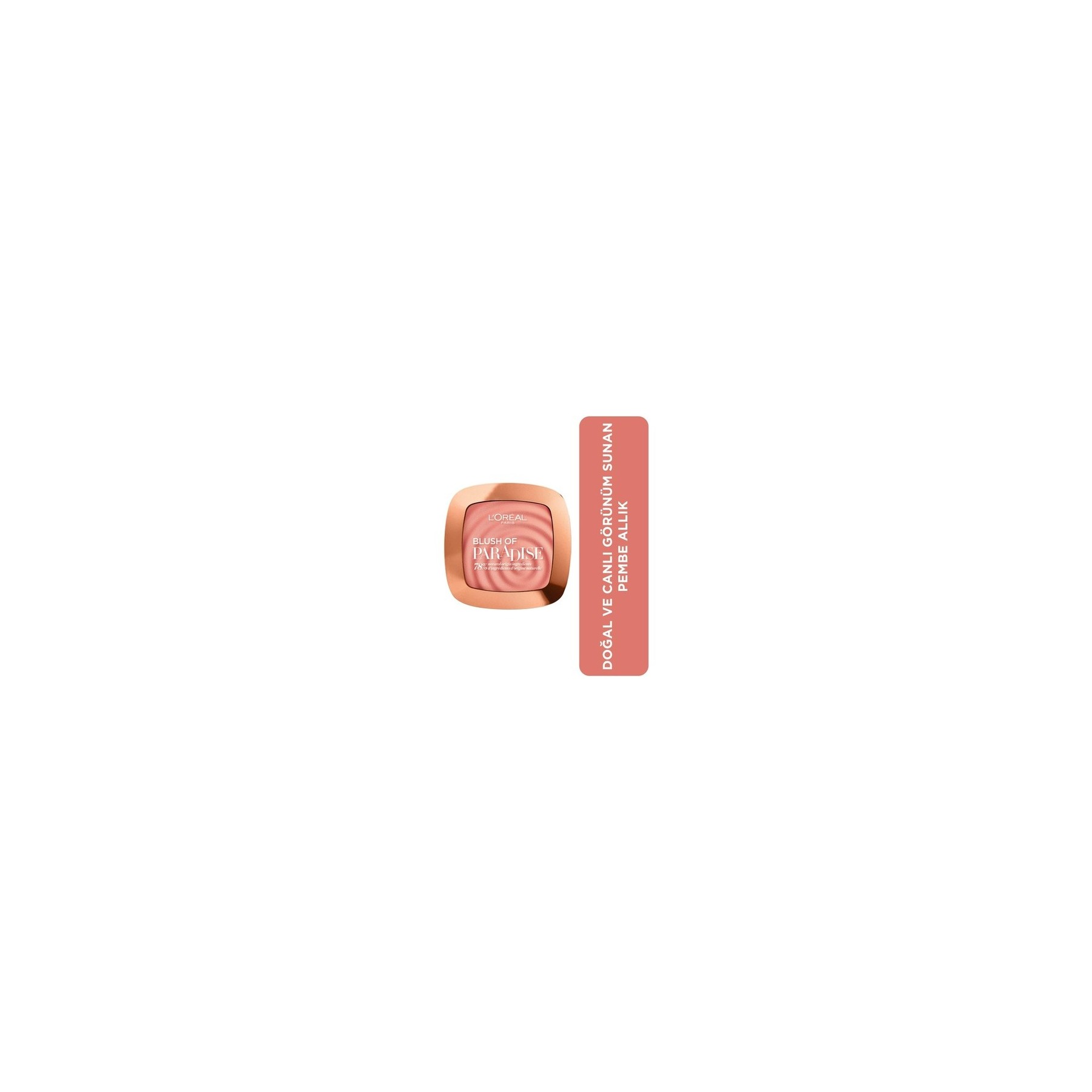 L'Oreal Paris Blush Of Paradise Melon Dollar Baby Compact Powder Blush Pink Shade Mirror and Brush Included Scented Buildable Formula 9g