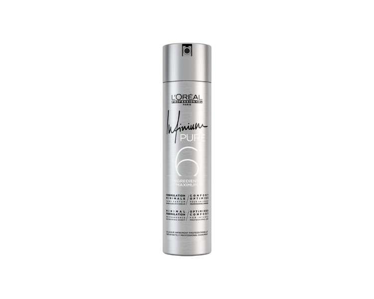 Loreal Professionnel Infinium 6 Pure Extra Strong Hairspray 300ml