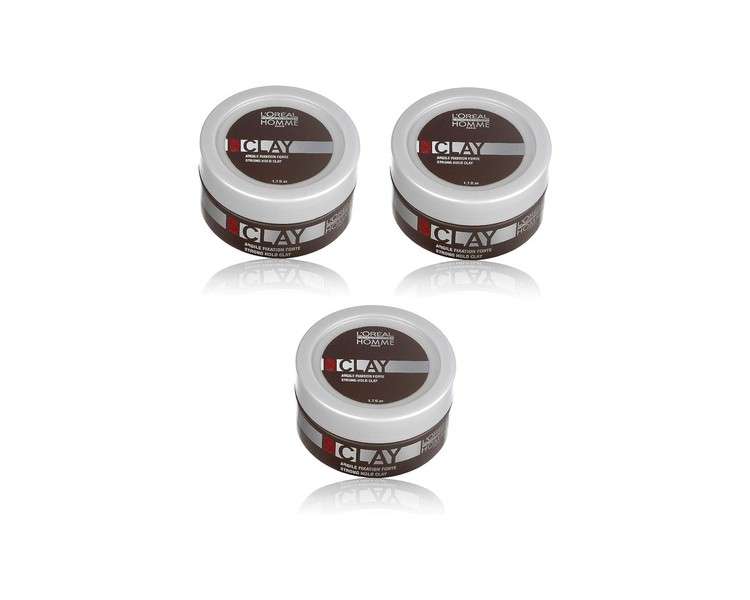 Loreal LP Homme Clay Paste Styling Intensive Matt Effect Strong Hold 50ml