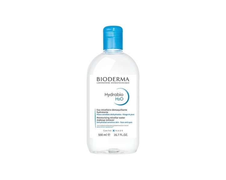 Bioderma Hydrabio H2O Cleansing and Moisturising Micellar Water for Dehydrated Skin 500ml