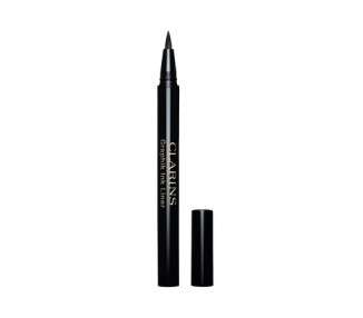 Clarins Graphik Ink Liquid Eyeliner Intensely Pigmented and Highly Precise Felt Tip Applicator Intense Black Color With A Luminous Finish Quick-Drying Long-Wearing and Transfer-Proof 0.01 Oz