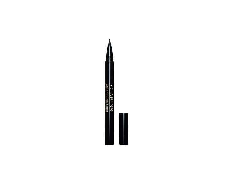 Clarins Graphik Ink Liquid Eyeliner Intensely Pigmented and Highly Precise Felt Tip Applicator Intense Black Color With A Luminous Finish Quick-Drying Long-Wearing and Transfer-Proof 0.01 Oz