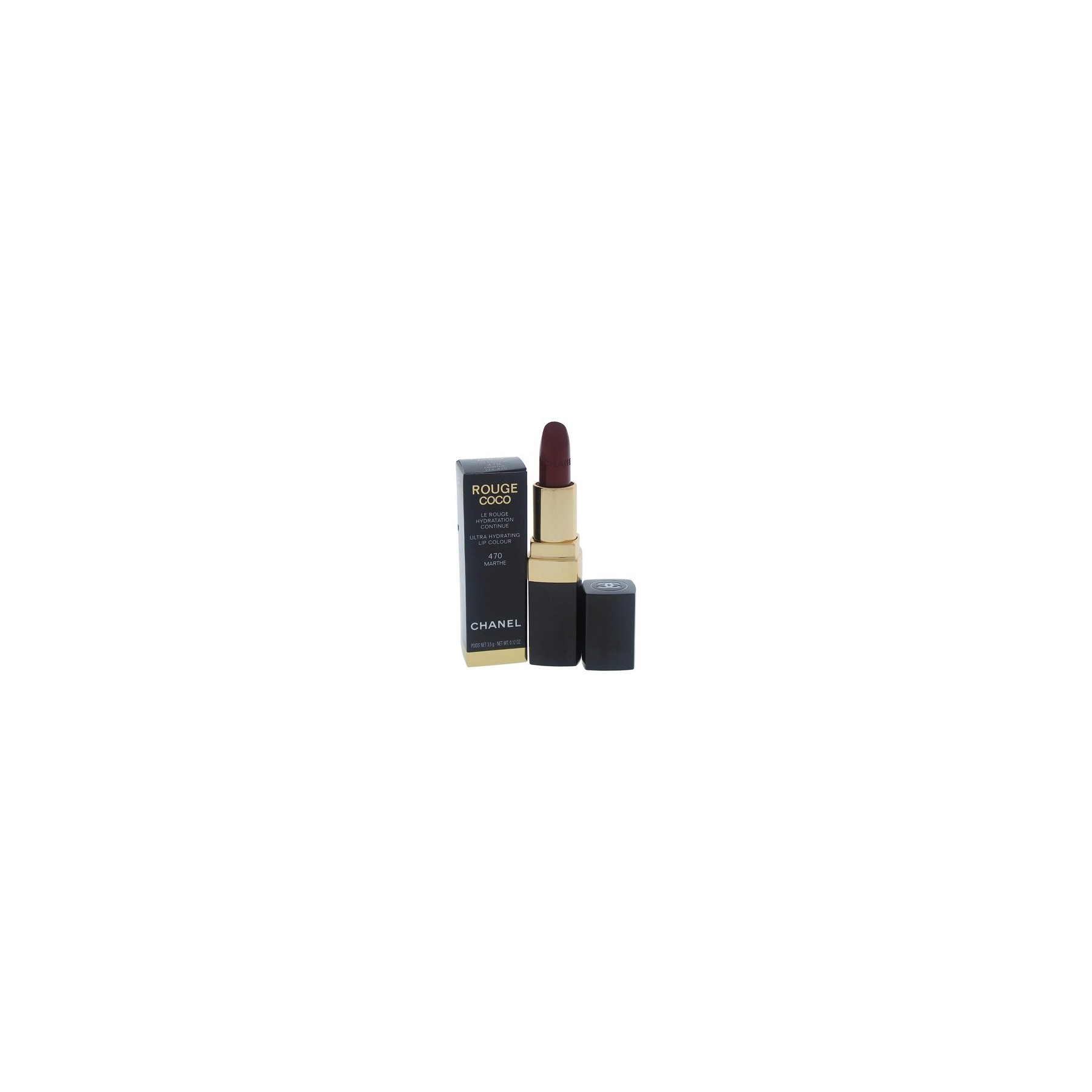Chanel Rouge Coco Ultra Hydrating Lip Color for Women 470 Marthe 0.12 Ounce