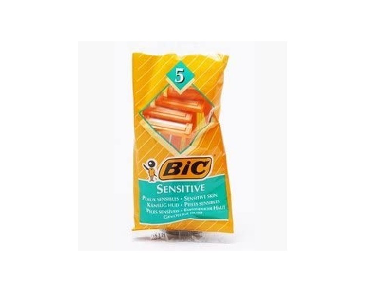 BIC Classic Disposable Razors for Sensitive Skin - Pack of 40