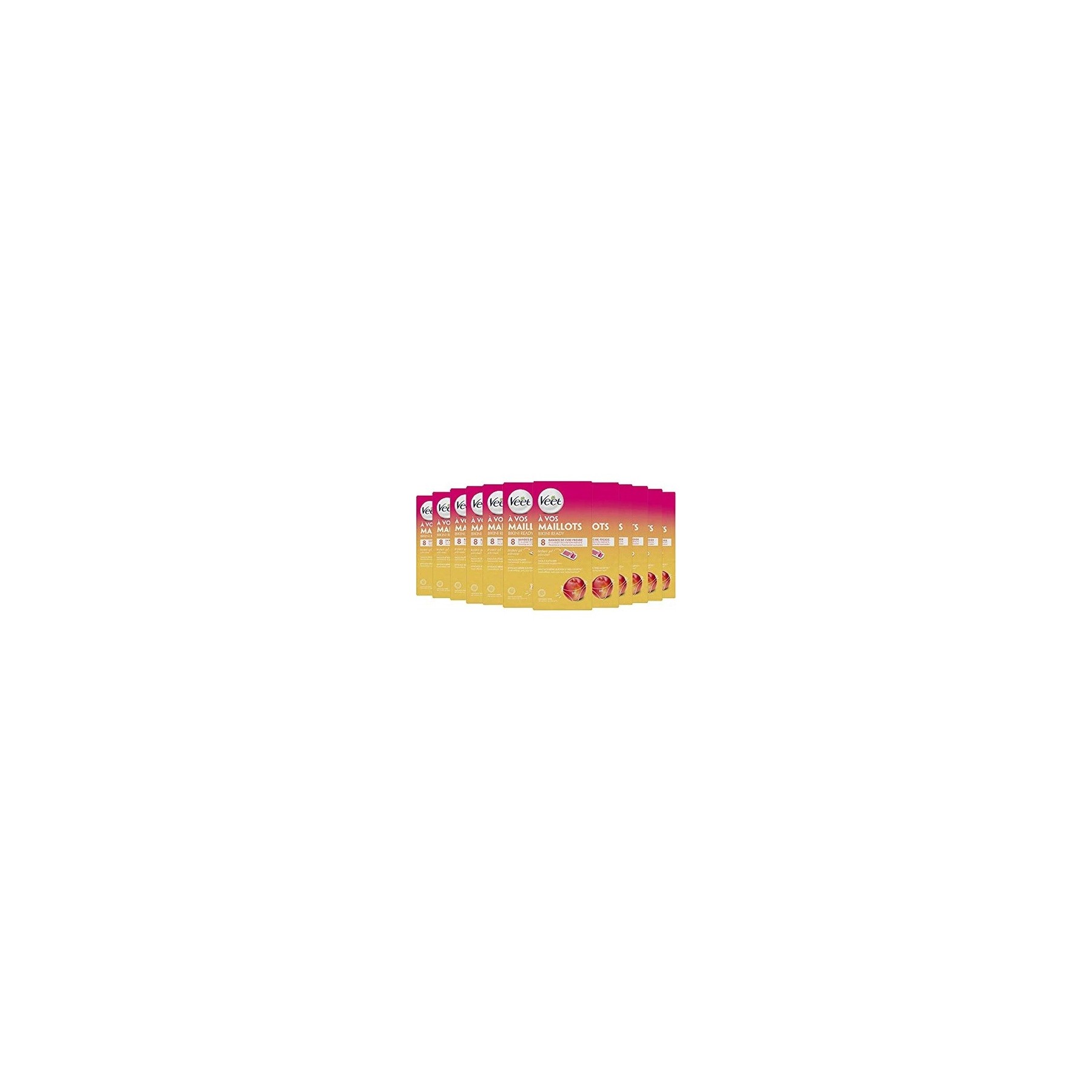 Veet Tricot Wax Strips Nectarine Scent Travel Size