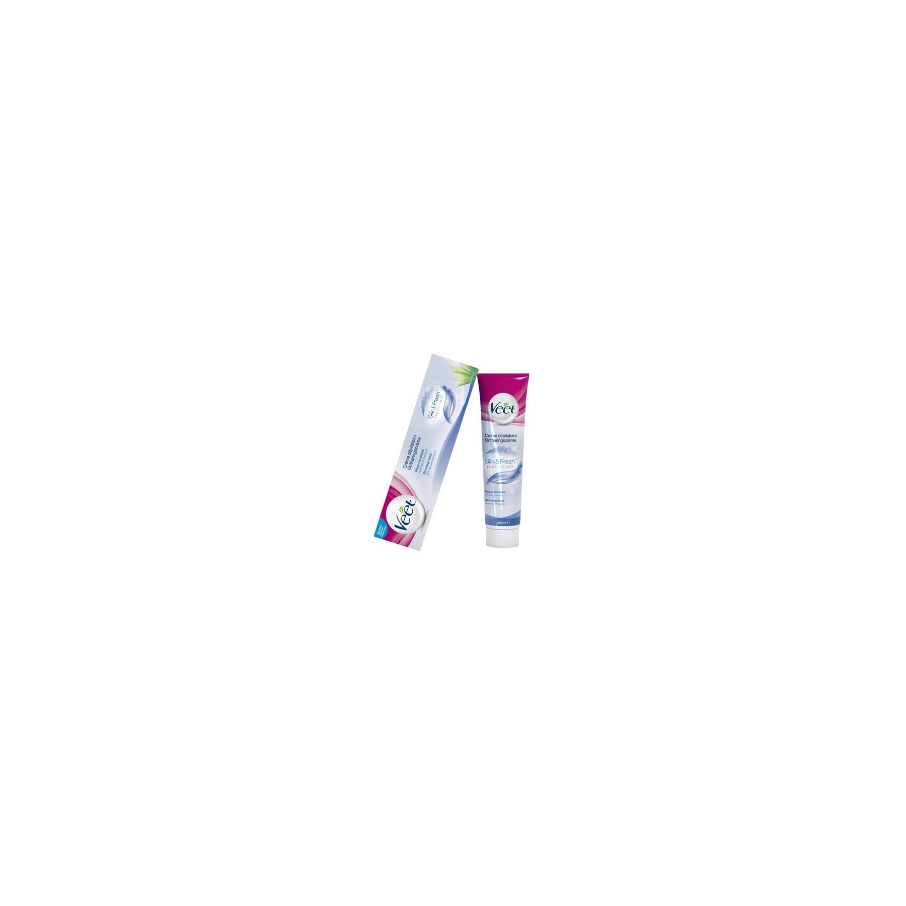 VEET Hair Removal Cream for Sensitive Skin Silk and Fresh 200ml Tube