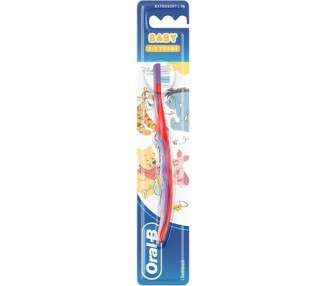 Oral-B Baby Manual Toothbrush Featuring Winnie the Pooh Characters Extra Soft Bristles 0-2 Years Old