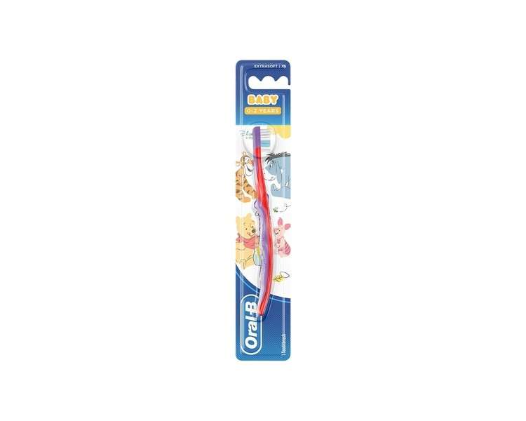 Oral-B Baby Manual Toothbrush Featuring Winnie the Pooh Characters Extra Soft Bristles 0-2 Years Old