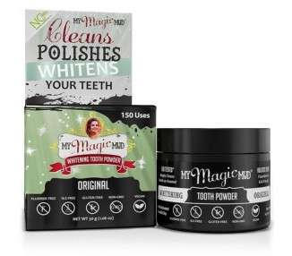 My Magic Mud Activated Charcoal Tooth Powder for Whitening 150 Uses 1.06 oz.