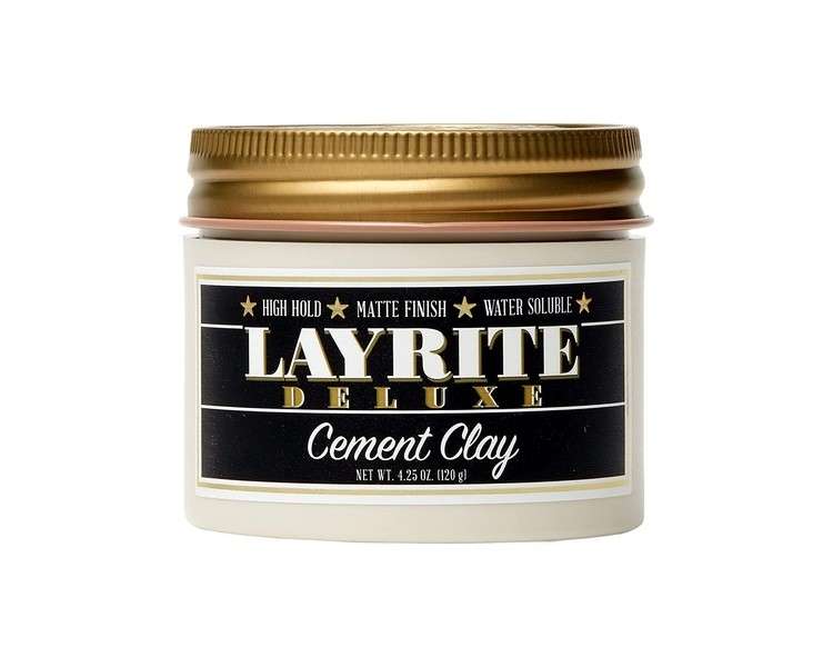 Layrite Cement Clay 120g High Hold Water Soluble Matte Finish
