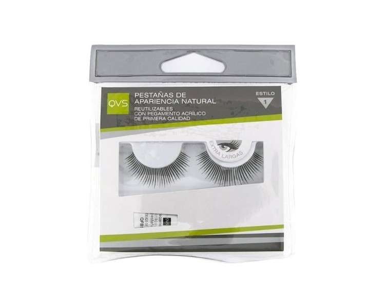 QVS Spiked False Lashes for Day Wear with Glue