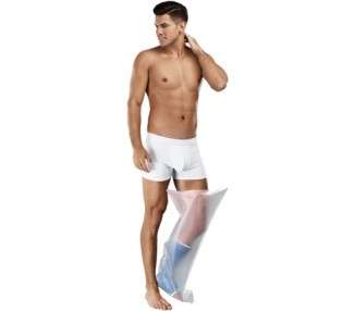 AquaShield Reusable Waterproof Cast Cover for Adult Full Leg L44 - Bandage Protector for Foot Plaster Bath Shower - Made in USA Adult Full Leg 18.5 - 27.5