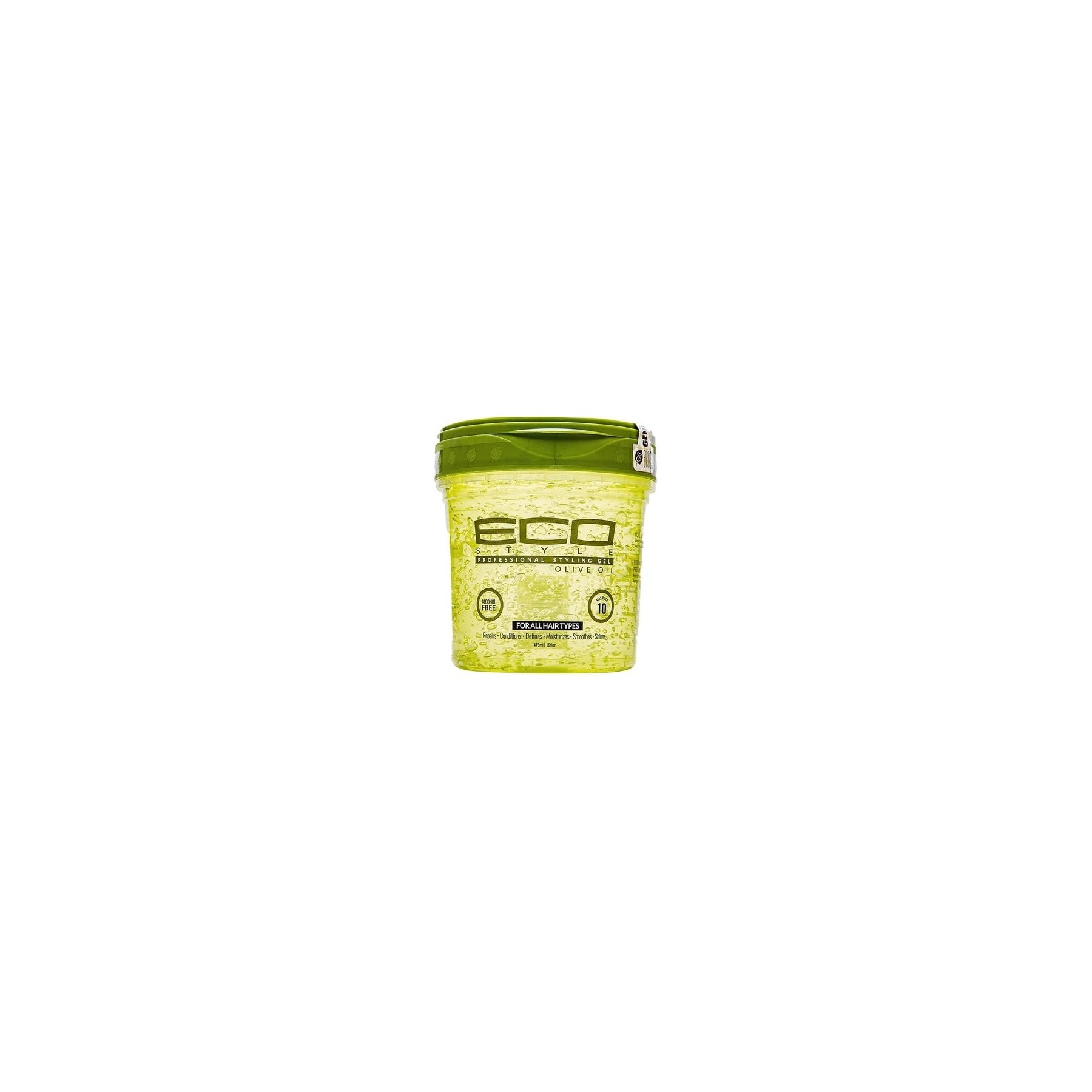 Ecostyle Olive Oil Styling Gel All Day Hold Alcohol Free Paraben Free Sulphate Free No Flaking Anti-Itch 473ml Unscented