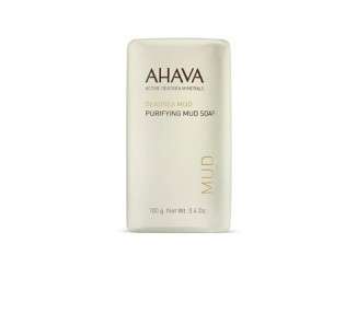 AHAVA Dead Sea Soap Bar for Body and Face Purifying Mud 3.4 Ounce