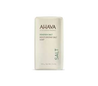 AHAVA Dead Sea Soap Bar for Body and Face Moisturizing Salt 3.4 Ounce