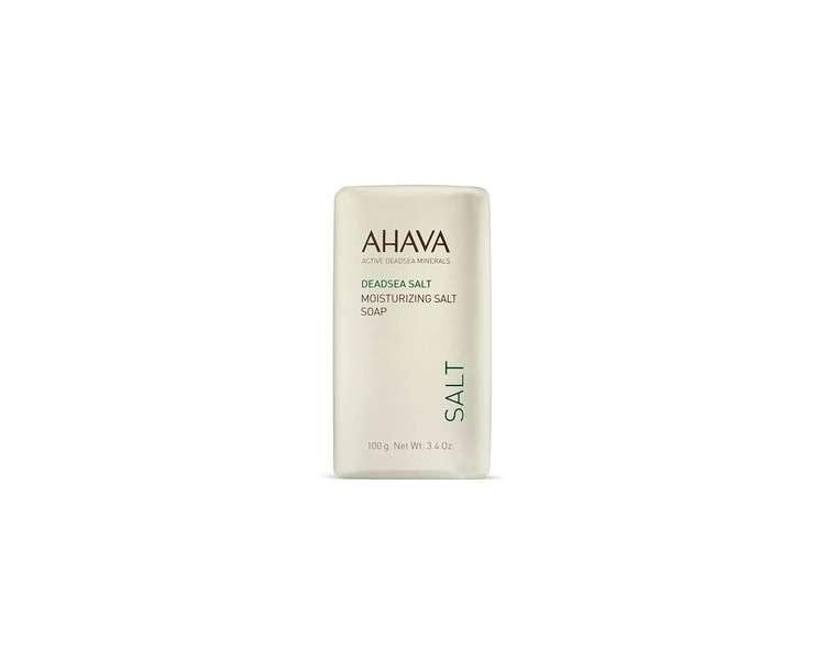 AHAVA Dead Sea Soap Bar for Body and Face Moisturizing Salt 3.4 Ounce