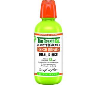 The Breath Co Fresh Breath Oral Rinse Dentist Formulated Alcohol-Free Mouthwash 500ml Mild Mint Flavor