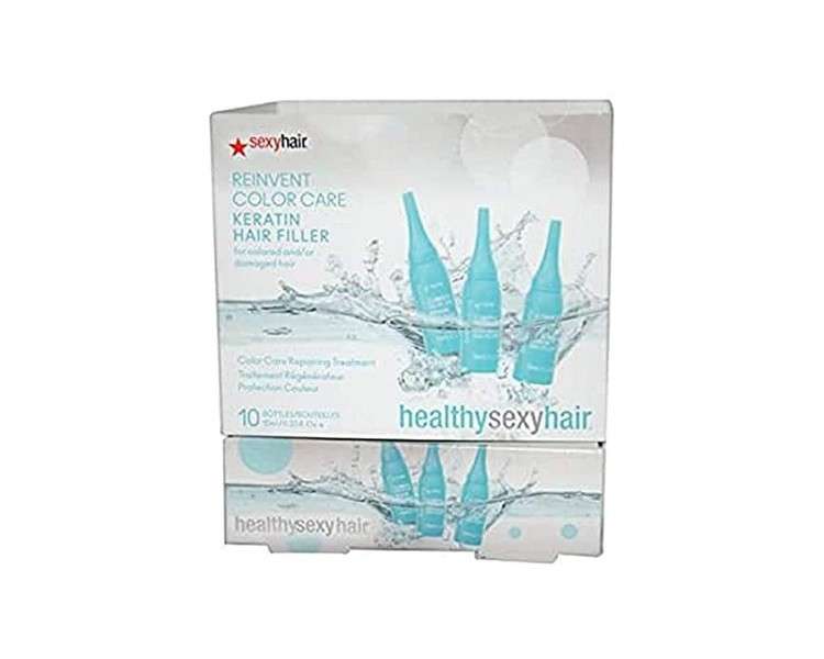 Sexy Hair Healthy Reinvent Color Care Repairing Treatment Keratin Filler 10-Count 9.75ml
