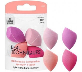 REAL TECHNIQUES Mini Miracle Complexion Sponges 4 Mini Sponges