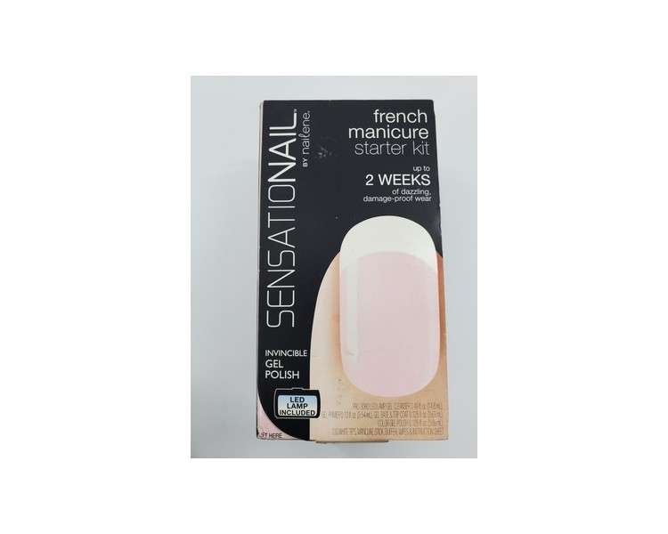 SensatioNail Gel Nail Polish Starter Kit Sheer Pink with LED Nail Lamp - 10 Manicures