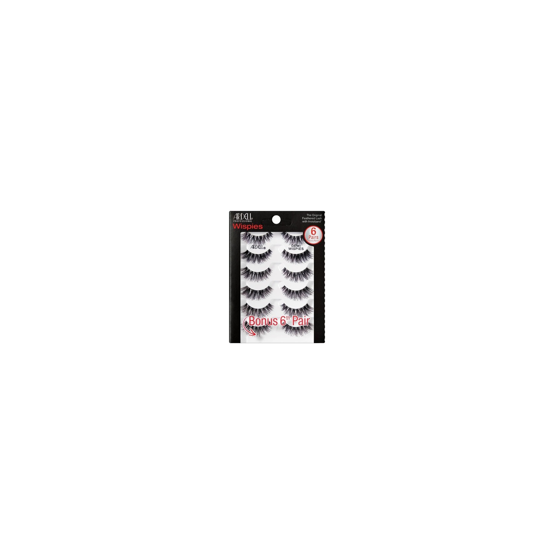 ARDELL Professional Demi Wispies Black Human Hair False Eyelashes 5 Pairs - Style G