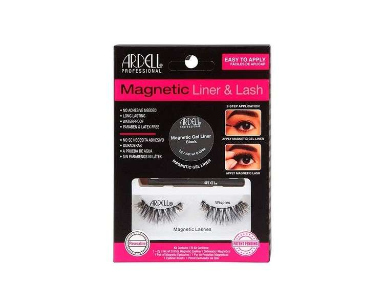 Magnetic Liner and Lash Wispies with 2 Lashes