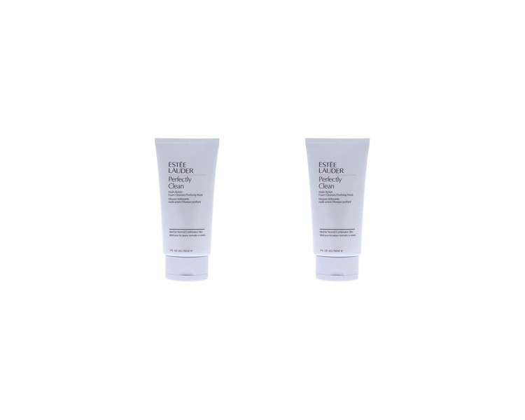 Estee Lauder Perfectly Clean Multi-Action Foam Cleanser Purifying Mask Unisex Cleanser 5oz