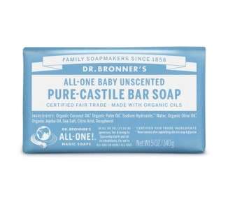 Dr. Bronner's Mild Aloe Baby Soap with Organic Ingredients 140g