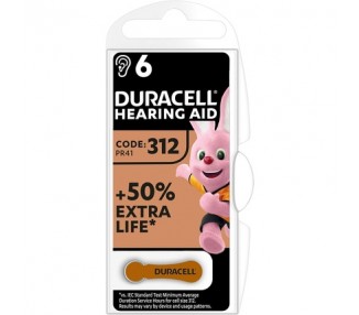 Duracell Hearing Aid Batteries Size 312